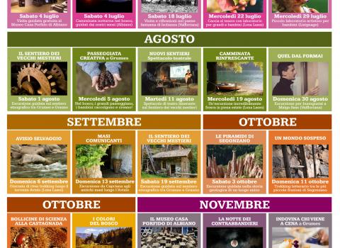 Curiosi tutto l'anno 2020 poster luglio-dicembre